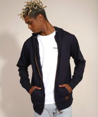 Blusa-de-Moletom-Masculina-Basica-com-Capuz-e-Bolsos-Azul-Marinho-9797044-Azul_Marinho_1