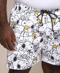 Short-Masculino-Plus-Size-Relaxed-Estampado-Snoopy-com-Cordao-e-Bolsos-Branco-9975292-Branco_4