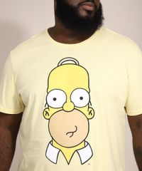 Pijama-Masculino-Plus-Size-Homer-Simpson-Manga-Curta-Amarelo-9980533-Amarelo_2