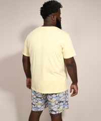 Pijama-Masculino-Plus-Size-Homer-Simpson-Manga-Curta-Amarelo-9980533-Amarelo_4