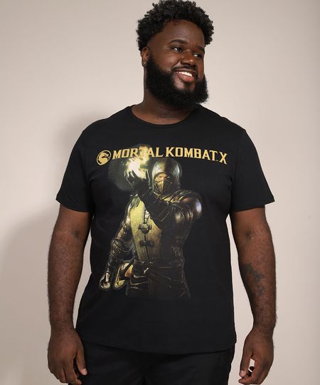 Camiseta-Masculina-Plus-Size-Manga-Curta-Mortal-Kombat-X-Scorpion-Gola-Careca-Preta-9982187-Preto_1 Camiseta-Masculina-Plus-Size-Manga-Curta-Mortal-Kombat-X-Scorpion-Gola-Careca-Preta-9982187-Preto_1