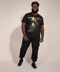 Camiseta-Masculina-Plus-Size-Manga-Curta-Mortal-Kombat-X-Scorpion-Gola-Careca-Preta-9982187-Preto_3