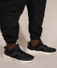 Calca-de-Nylon-Masculina-Plus-Size-Jogger-Cargo-com-Cinto-Preta-9983008-Preto_6