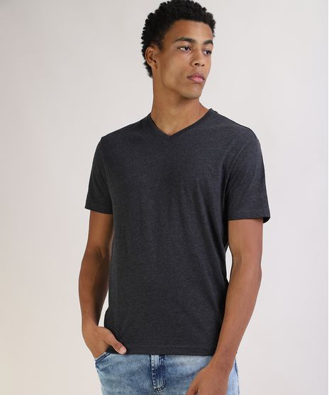 Camiseta-Masculina-Basica-Manga-Curta-Gola-V-Cinza-Mescla-Escuro-9597169-Cinza_Mescla_Escuro_1