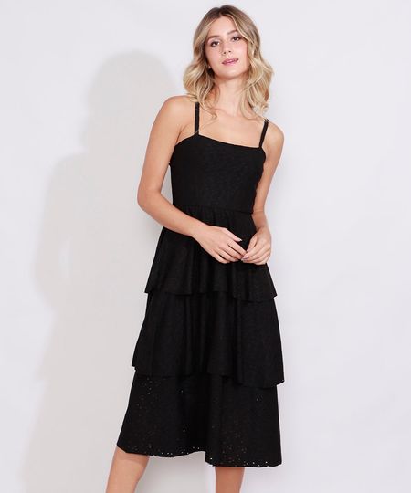 Vestido-de-Laise-Feminino-Midi-com-Camadas-Alca-Fina-Decote-Reto-Preto-9976252-Preto_1