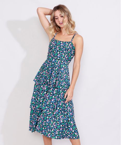 Vestido-Feminino-Midi-com-Camadas-Estampado-Floral-Alca-Fina-Decote-Reto-Multicor-9976255-Multicor_1