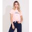 Camiseta-Feminina--Los-Angeles--Manga-Curta-Decote-Redondo-com-No-Rosa-Claro-9981394-Rosa_Claro_1
