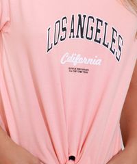 Camiseta-Feminina--Los-Angeles--Manga-Curta-Decote-Redondo-com-No-Rosa-Claro-9981394-Rosa_Claro_6
