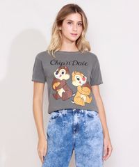 Camiseta-Feminina-Tico-e-Teco-Manga-Curta-Decote-Redondo-Chumbo-9984016-Chumbo_1