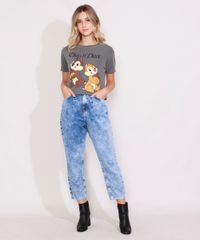 Camiseta-Feminina-Tico-e-Teco-Manga-Curta-Decote-Redondo-Chumbo-9984016-Chumbo_3