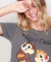 Camiseta-Feminina-Tico-e-Teco-Manga-Curta-Decote-Redondo-Chumbo-9984016-Chumbo_5