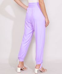 Calca-Feminina-Carrot-Cintura-Alta-com-No-Lilas-9976901-Lilas_2
