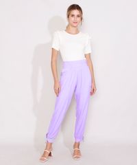 Calca-Feminina-Carrot-Cintura-Alta-com-No-Lilas-9976901-Lilas_3