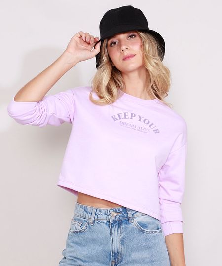 Blusa-de-Moletom-Feminina-Cropped--Keep-Your-Dream-Alive--Lilas-9980705-Lilas_1 Blusa-de-Moletom-Feminina-Cropped--Keep-Your-Dream-Alive--Lilas-9980705-Lilas_1