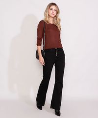 Sueter-de-Trico-Feminino-Basico-Decote-Redondo-Marrom-9325342-Marrom_3