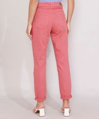 Calca-de-Sarja-Feminina-Mom-Cintura-Super-Alta-Laranja-9984602-Laranja_2
