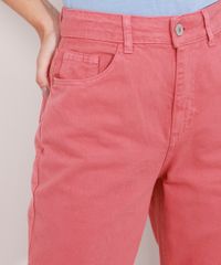 Calca-de-Sarja-Feminina-Mom-Cintura-Super-Alta-Laranja-9984602-Laranja_6