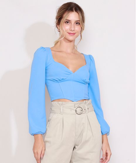 Blusa-Feminina-Corset-Manga-Bufante-Decote-Coracao-Azul-Claro-9988196-Azul_Claro_1