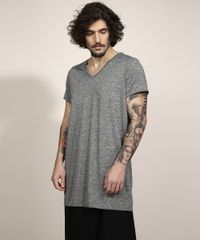 Vestido-Unissex-Curto-Manga-Curta-Cinza-Mescla-Escuro-9994453-Cinza_Mescla_Escuro_1