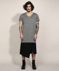 Vestido-Unissex-Curto-Manga-Curta-Cinza-Mescla-Escuro-9994453-Cinza_Mescla_Escuro_6