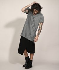 Vestido-Unissex-Curto-Manga-Curta-Cinza-Mescla-Escuro-9994453-Cinza_Mescla_Escuro_7