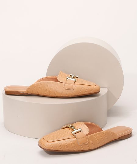 Mule-Feminino-Croco-Bico-Quadrado-com-Aviamento-Vizzano-Bege-9989480-Bege_1