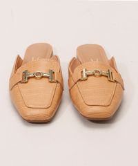 Mule-Feminino-Croco-Bico-Quadrado-com-Aviamento-Vizzano-Bege-9989480-Bege_5
