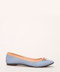 Sapatilha-Feminina-em-Jeans-Bico-Redondo-com-Laco-Moleca-Azul-Claro-9986675-Azul_Claro_2