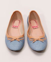 Sapatilha-Feminina-em-Jeans-Bico-Redondo-com-Laco-Moleca-Azul-Claro-9986675-Azul_Claro_5