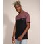 Camiseta-Masculina-Manga-Curta-com-Recorte-e-Bolso-Estampado-Gola-Careca-Vinho-9981955-Vinho_1