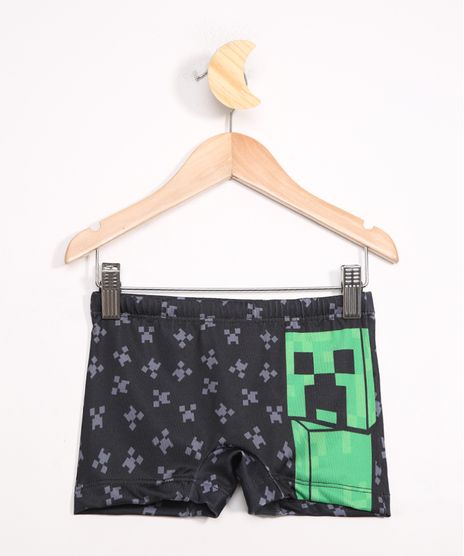 Sunga-Infantil-Boxer-Creeper-Minecraft-com-Protecao-UV50--Preta-9981100-Preto_1