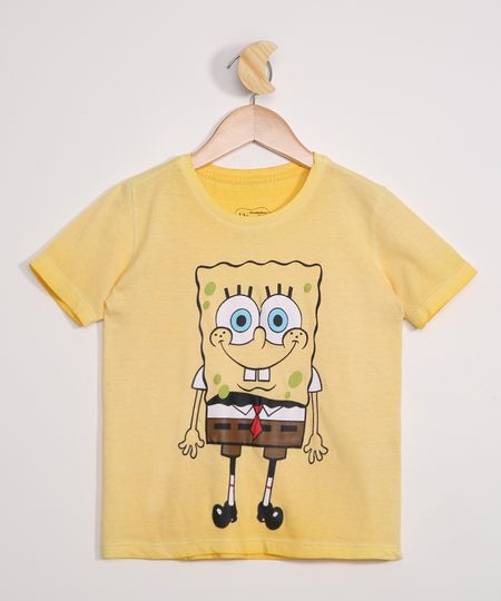 Camiseta-Infantil-Manga-Curta-Bob-Esponja-Amarela-9978379-Amarelo_1