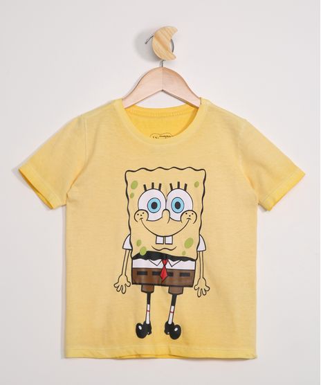 Camiseta-Infantil-Manga-Curta-Bob-Esponja-Amarela-9978379-Amarelo_1