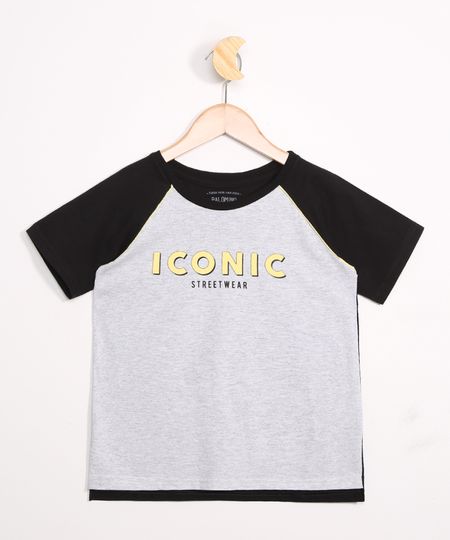 Camiseta-Infantil-Manga-Curta-Raglan--Iconic--Preta-9983758-Preto_1