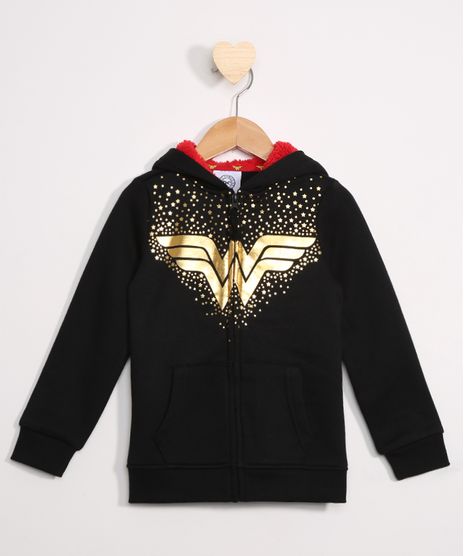 Blusa-de-Moletom-Infantil-Mulher-Maravilha-com-Capuz-e-Bolso-Preta-9797554-Preto_1