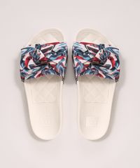 Rasteirinha-Feminina-Slide-Estampada-de-Folhagem-com-No-Moleca-Off-White-9988784-Off_White_1