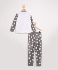 Pijama-de-Plush-Infantil-Manga-Longa-com-Lhama-e-Estrelas-Cinza-9972651-Cinza_3