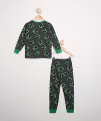 Pijama-Infantil-Manga-Longa-Estampado-Creeper-Minecraft-Cinza-Mescla-Escuro-9983178-Cinza_Mescla_Escuro_2