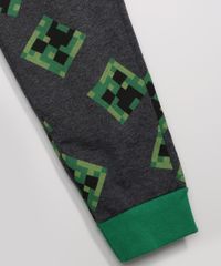 Pijama-Infantil-Manga-Longa-Estampado-Creeper-Minecraft-Cinza-Mescla-Escuro-9983178-Cinza_Mescla_Escuro_4
