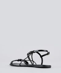 Rasteira-Feminina-com-Tiras-em-Verniz-Preta-9188280-Preto_3