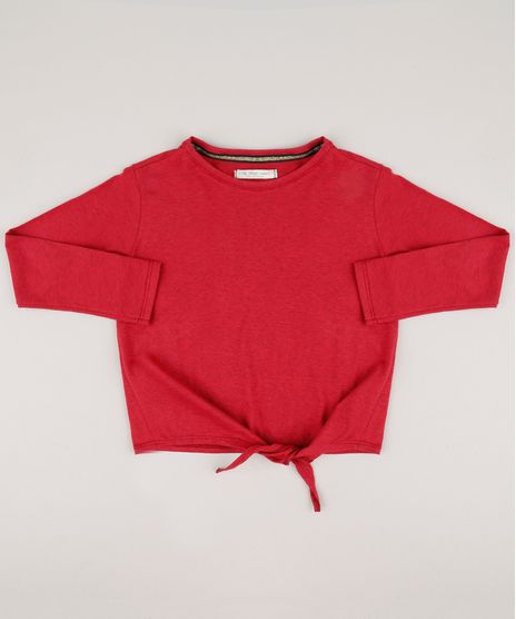 Blusa-Infantil-com-No-Manga-Longa-Decote-Redondo-Vermelha-9175389-Vermelho_1