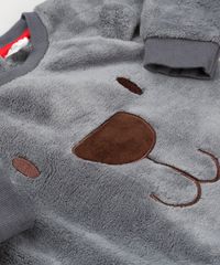 Conjunto-Infantil-Blusao-Urso-em-Fleece-Cinza---Calca-em-Moletom-em-Algodao---Sustentavel-Vermelha-8946779-Vermelho_4