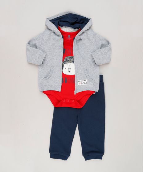 Conjunto-Infantil-de-Blusao-em-Moletom-com-Capuz-Cinza---Body-Manga-Longa-Vermelho---Calca-em-Moletom-de-Algodao---Sustentavel-Azul-Marinho-9004659-Azul_Marinho_1