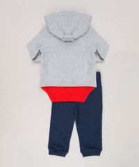 Conjunto-Infantil-de-Blusao-em-Moletom-com-Capuz-Cinza---Body-Manga-Longa-Vermelho---Calca-em-Moletom-de-Algodao---Sustentavel-Azul-Marinho-9004659-Azul_Marinho_2
