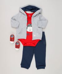Conjunto-Infantil-de-Blusao-em-Moletom-com-Capuz-Cinza---Body-Manga-Longa-Vermelho---Calca-em-Moletom-de-Algodao---Sustentavel-Azul-Marinho-9004659-Azul_Marinho_3