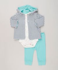 Conjunto-Infantil-de-Casaco-com-Capuz-Cinza---Body-Estampado-Manga-Longa-Bege---Calca-em-Ribana-em-Algodao---Sustentavel-Verde-Claro-8935395-Verde_Claro_1