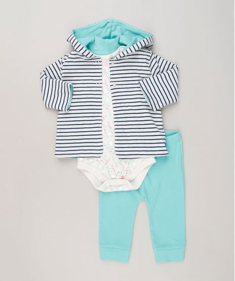 Conjunto-Infantil-de-Casaco-com-Capuz-Cinza---Body-Estampado-Manga-Longa-Bege---Calca-em-Ribana-em-Algodao---Sustentavel-Verde-Claro-8935395-Verde_Claro_1