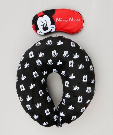 Kit-de-Apoio-de-Cabeca---Tapa-Olho-Estampado-Mickey-Mouse-Preto-9229231-Preto_1