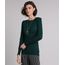 Sueter-Feminino-em-Trico-Manga-Longa-Gola-Redonda--Verde-Escuro-8465830-Verde_Escuro_1_1