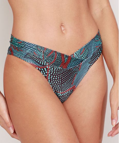 Biquini-Calcinha-Tanga-Estampado-de-Penas-Poa-com-Protecao-UV50--Verde-9972272-Verde_1